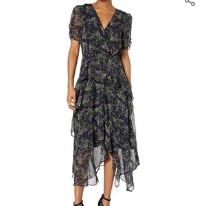 NEW ASTR Floral Handkerchief Hem Dress